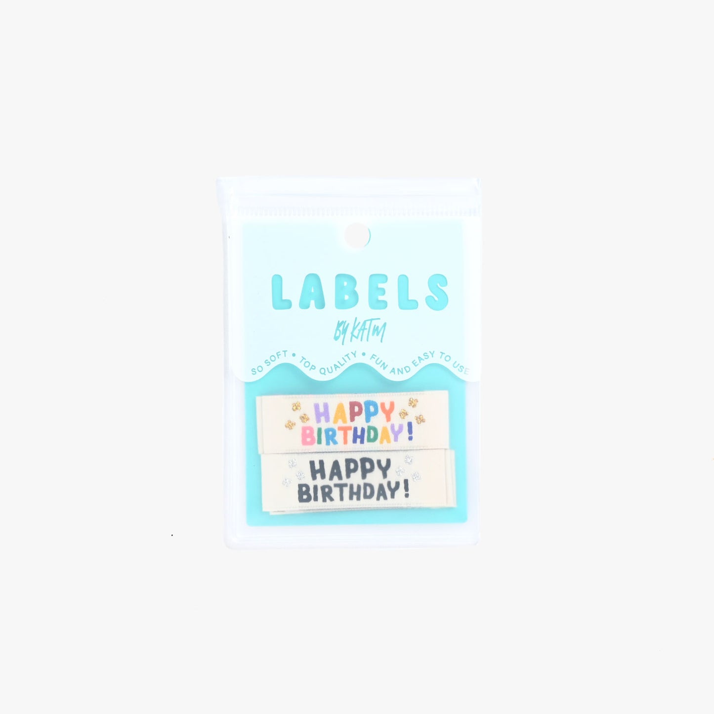 Kylie and the Machine - Woven labels - "Happy Birthday"