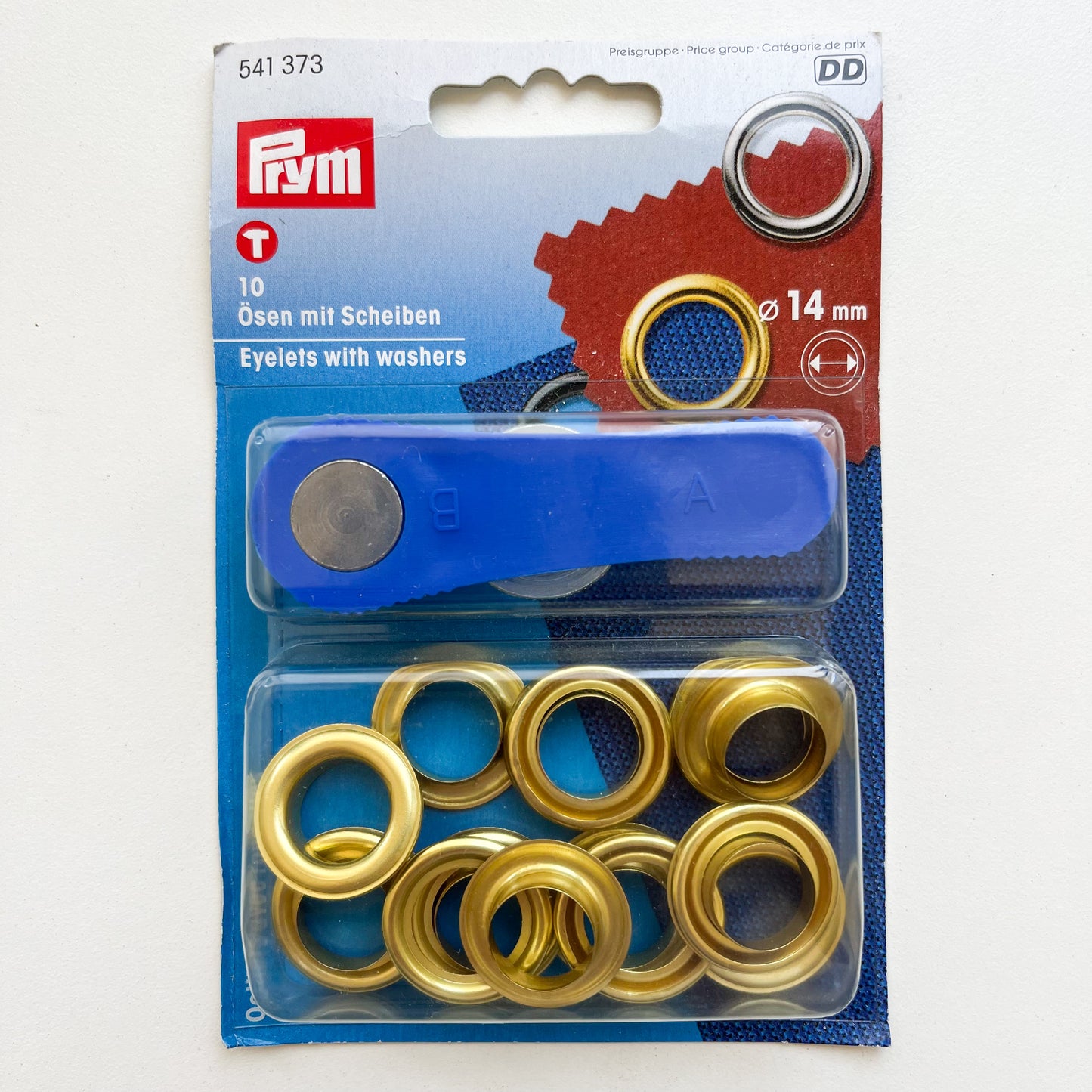 Prym  - Eyelets with Washers - Gold Brass - 4 Sizes