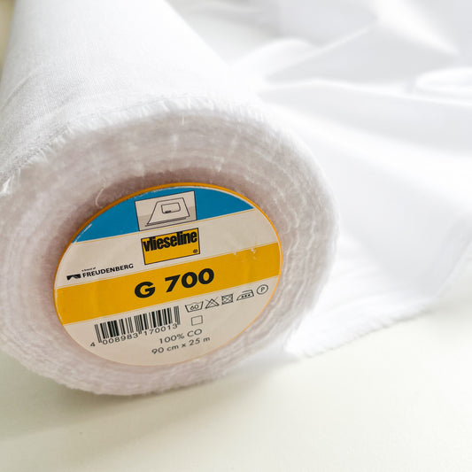 Vilene - Fusible Heavyweight Woven Interfacing - G700 - White