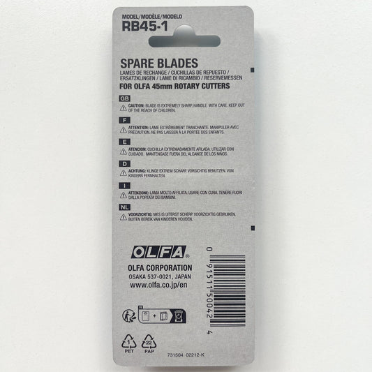 Olfa  - Rotary Cutter Spare Blades - 45mm