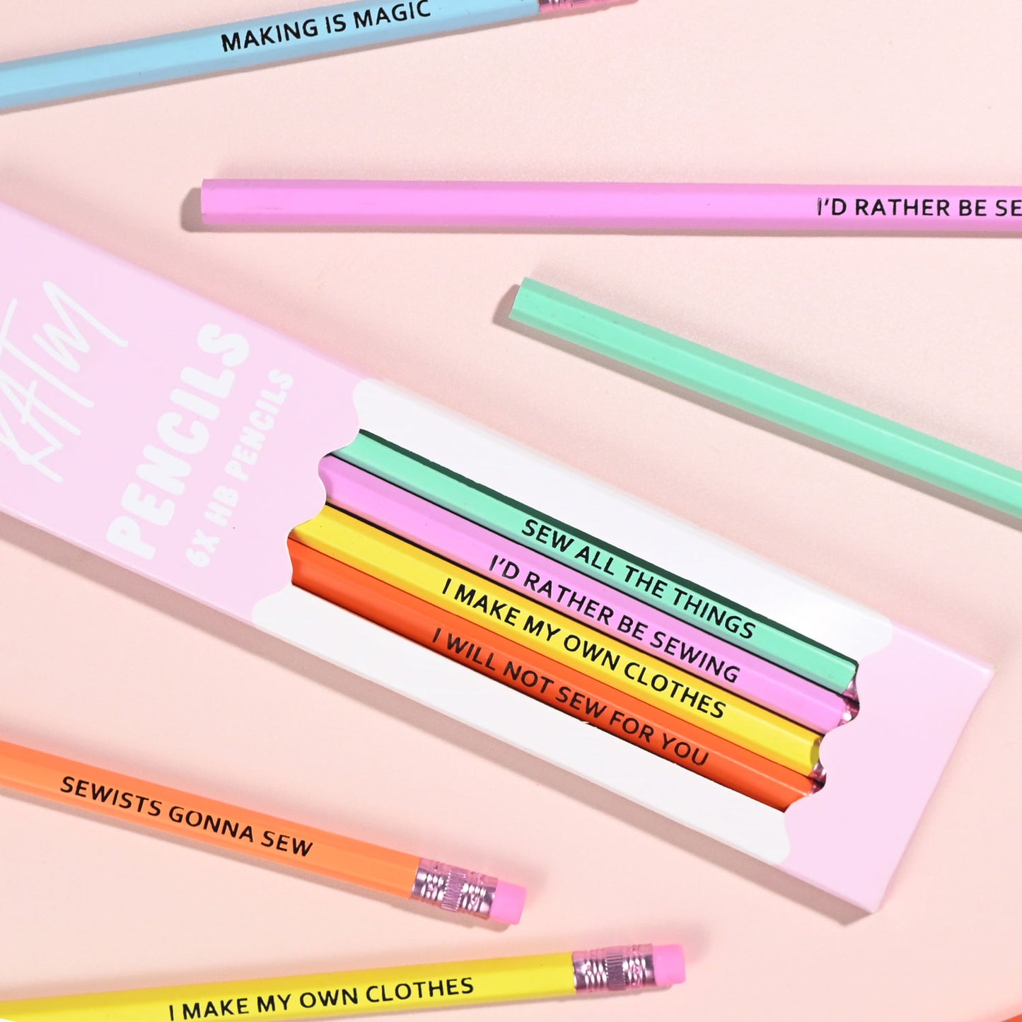 Kylie and the Machine  - Sewing Themed HB Pencils