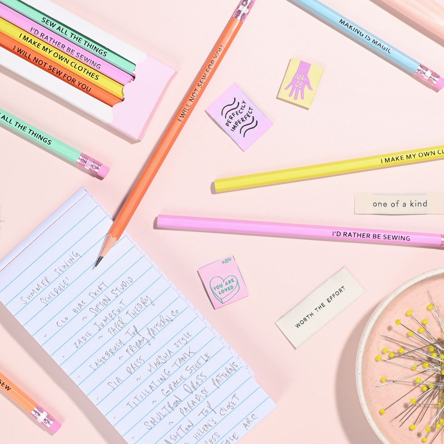 Kylie and the Machine  - Sewing Themed HB Pencils