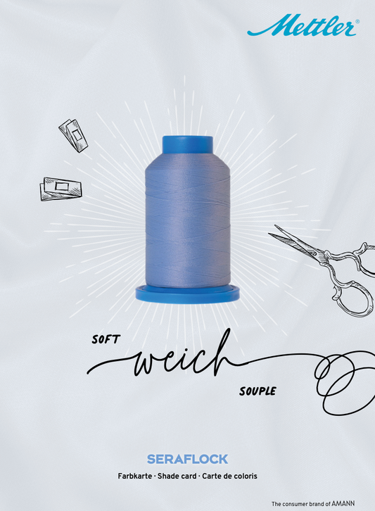 Mettler - Seraflock (Woolly Nylon) Overlocking Thread - 1000m