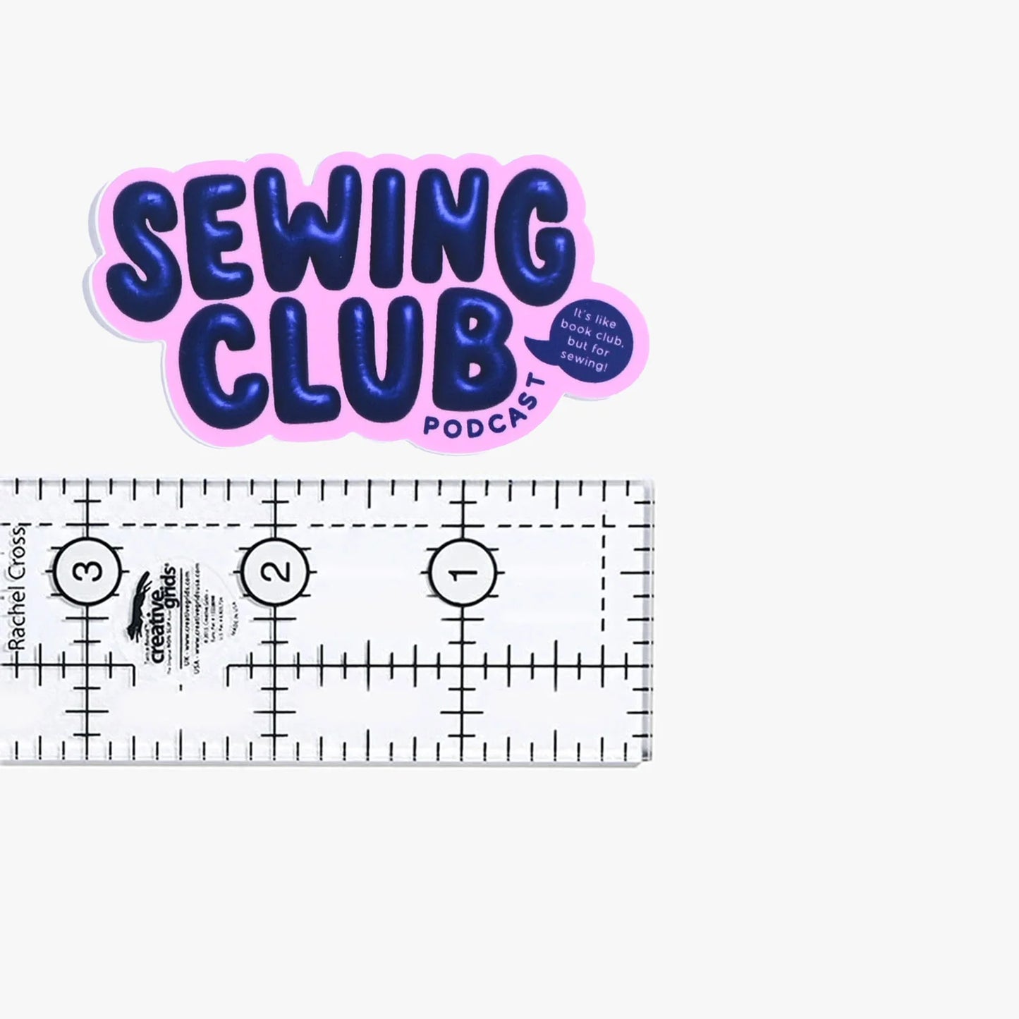 Sewing Club Podcast Merch - Vinyl Sticker