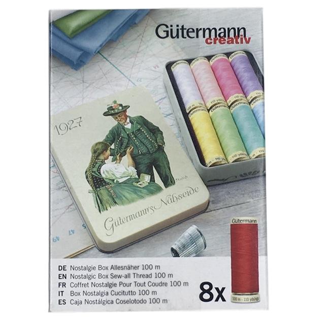 Gutermann - Nostalgic Box of Sew-All Thread - 3 Colour Sets Available