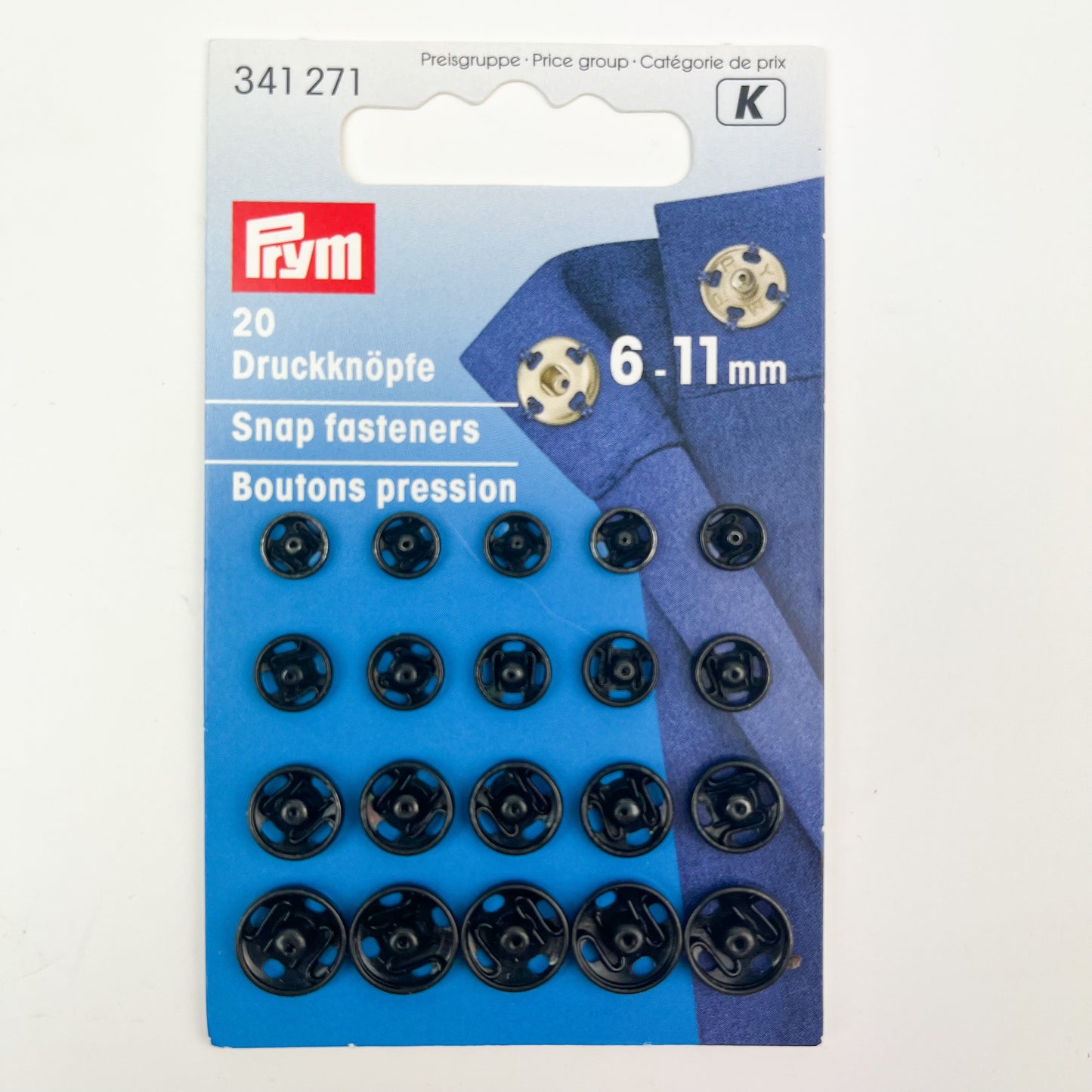 Prym - Snap Fasteners - Assorted sizes 6-11mm