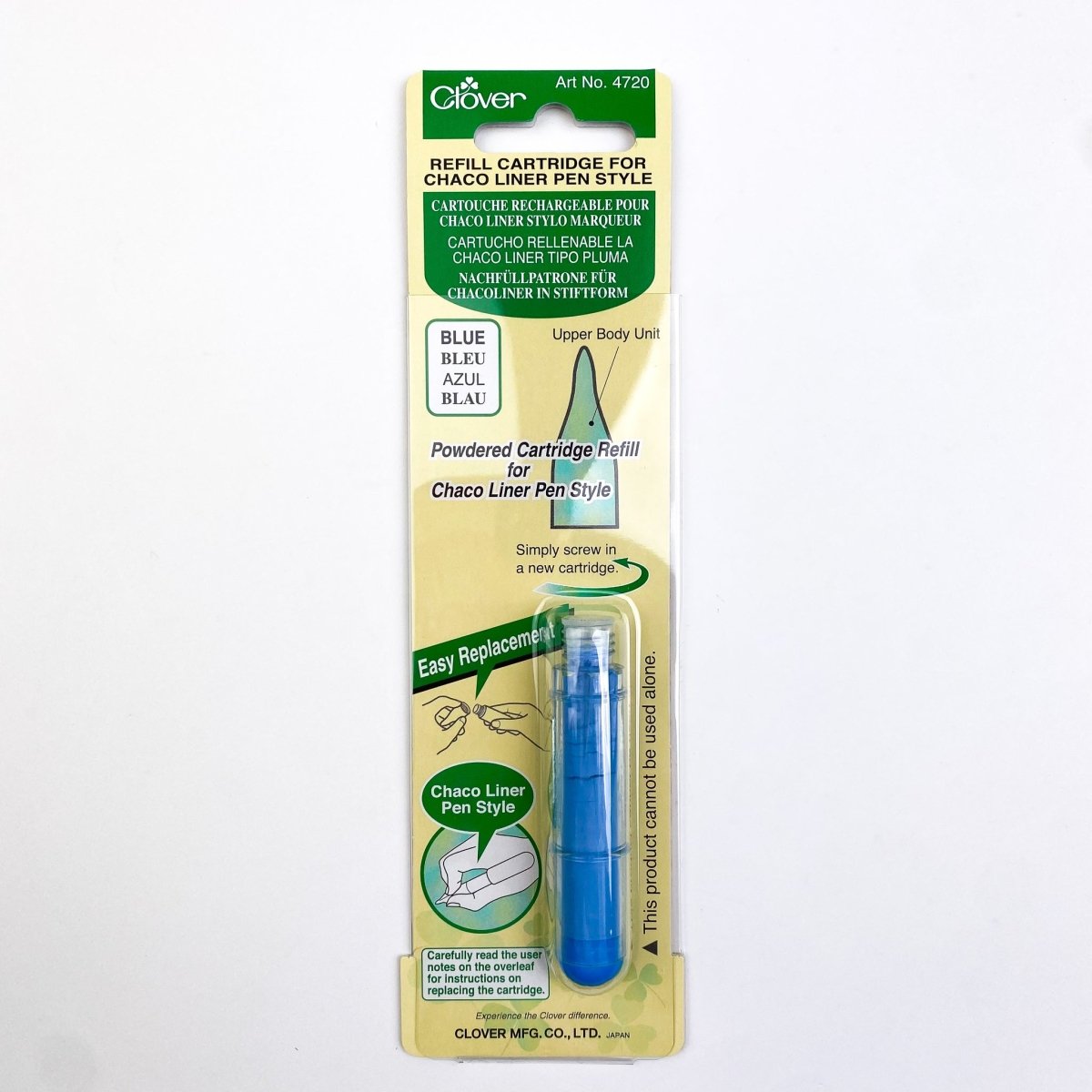 Clover Chaco Liner Pen REFILL Multiple Colours