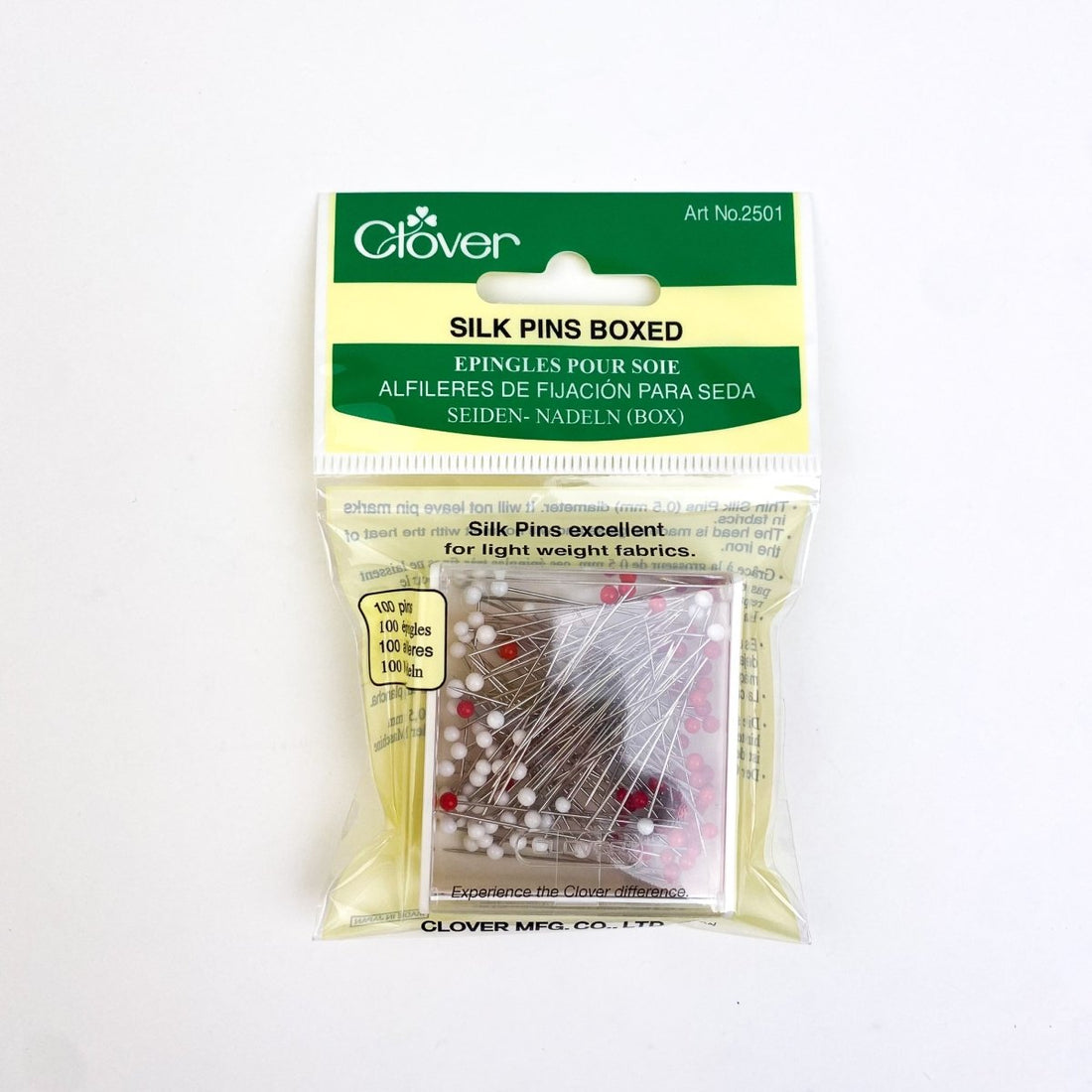 Clover - Silk Pins Boxed – Sewing Gem